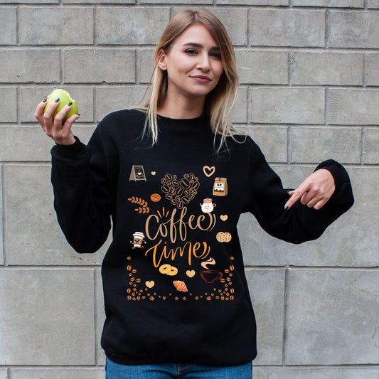 Coffee Time | CozyBlend 100% Cotton Sweatshirt