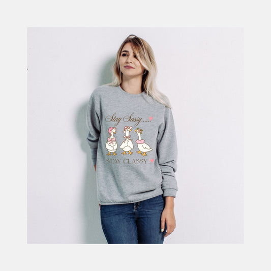 Stay Sassy | CozyBlend 100% Cotton Sweatshirt