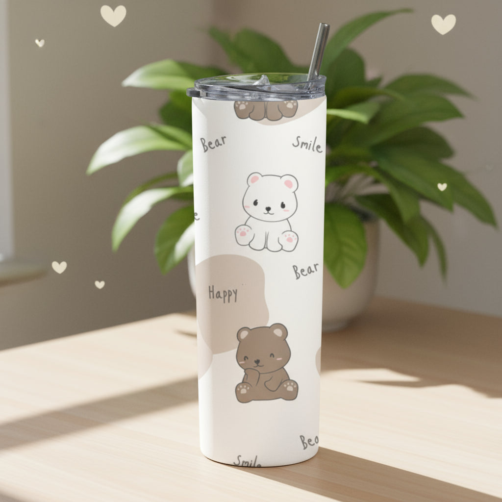 Happy Teddy | Colorful Tumbler Bottle