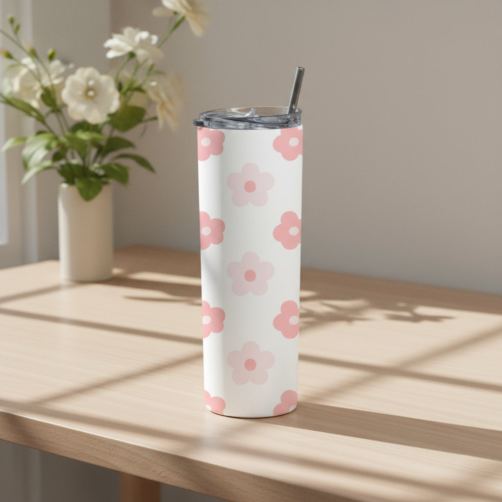 Pink Floral | Colorful Tumbler Bottle