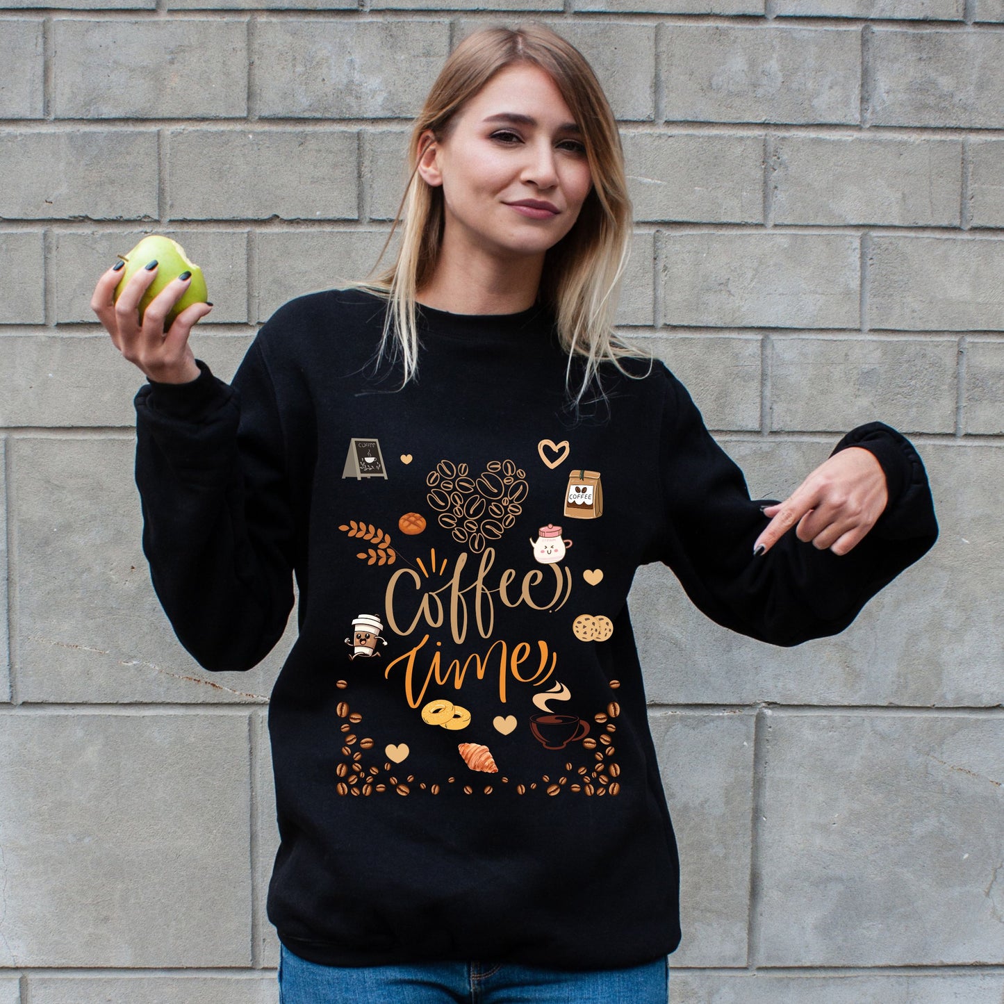 Coffee Time | CozyBlend 100% Cotton Sweatshirt