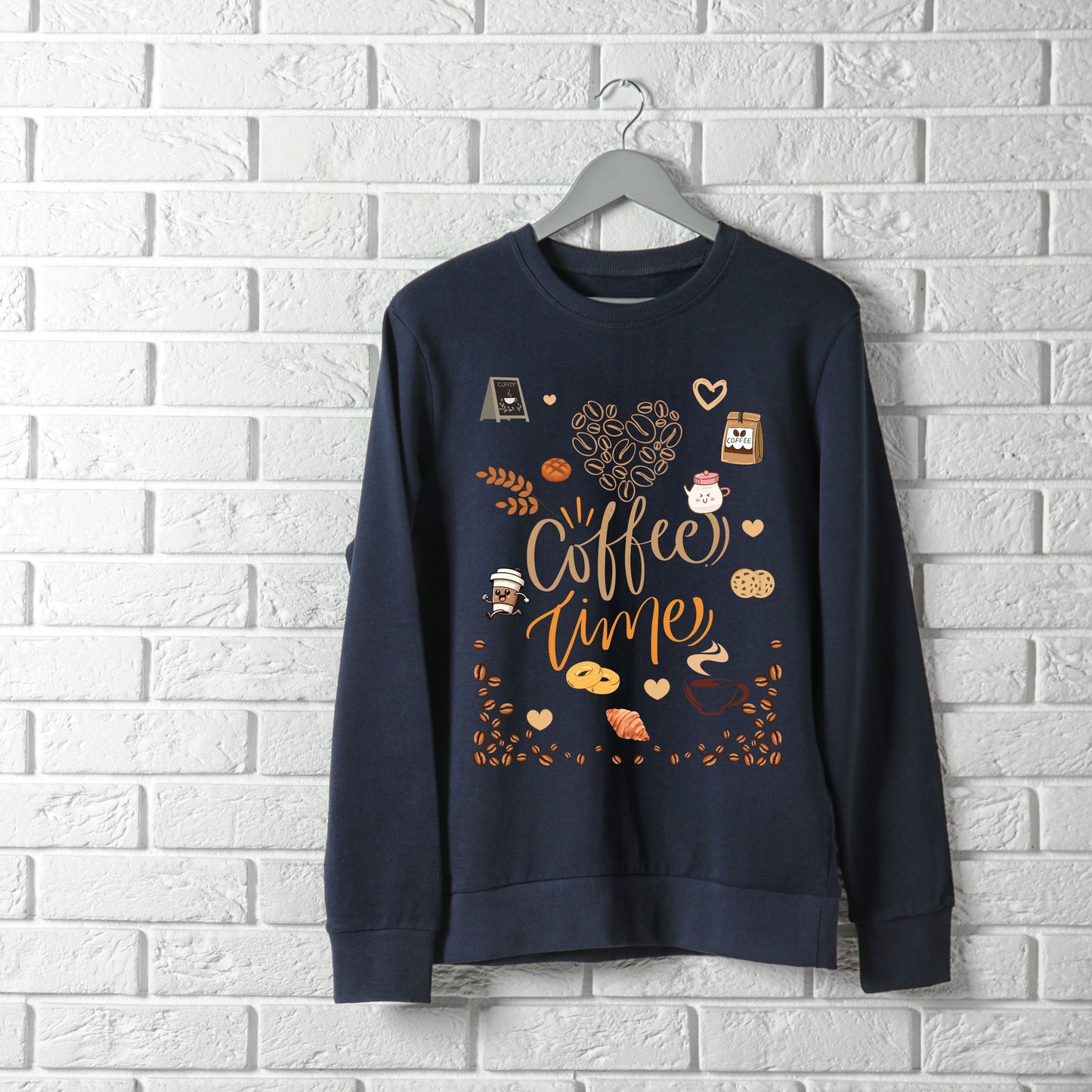 Coffee Time | CozyBlend 100% Cotton Sweatshirt