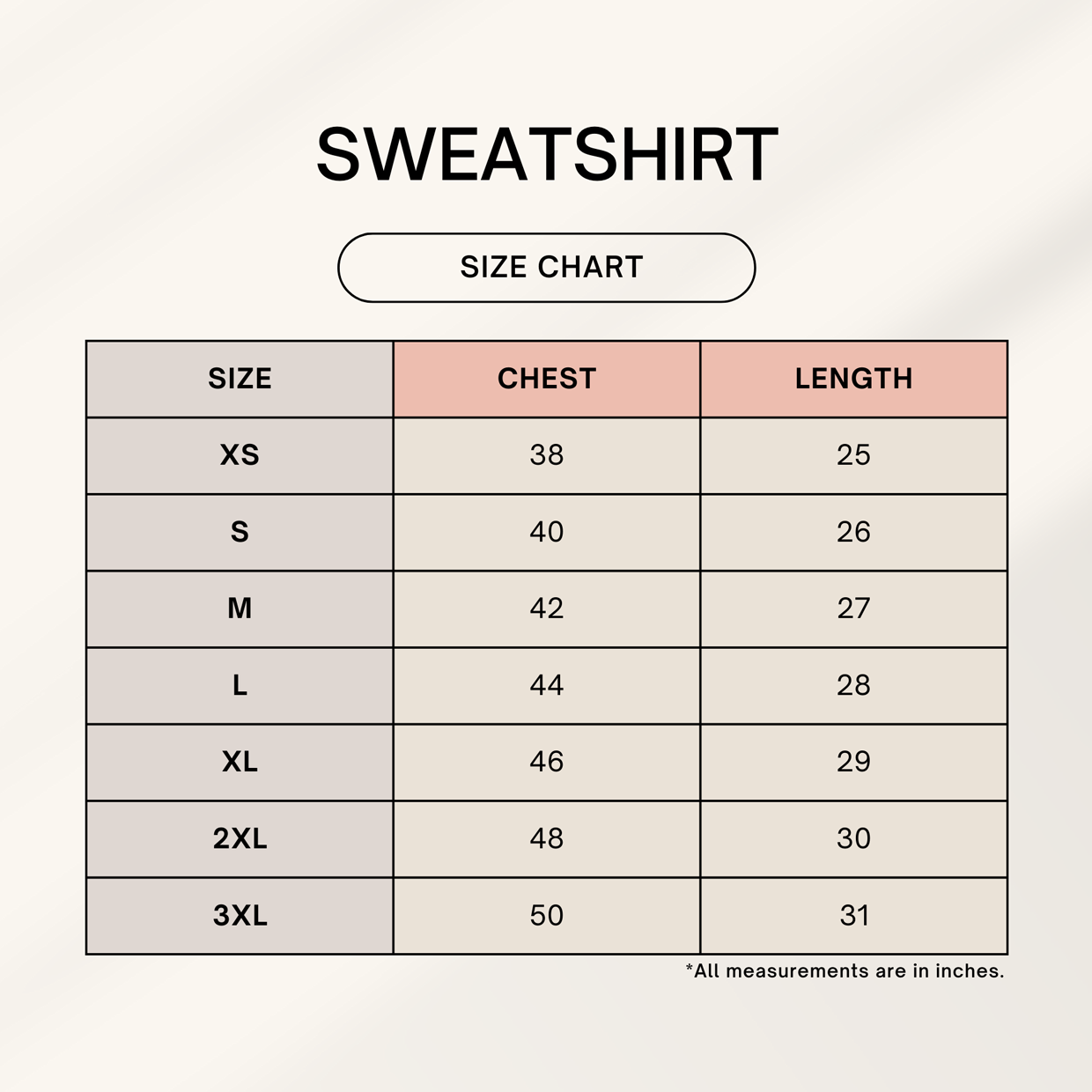 Color_Size Chart