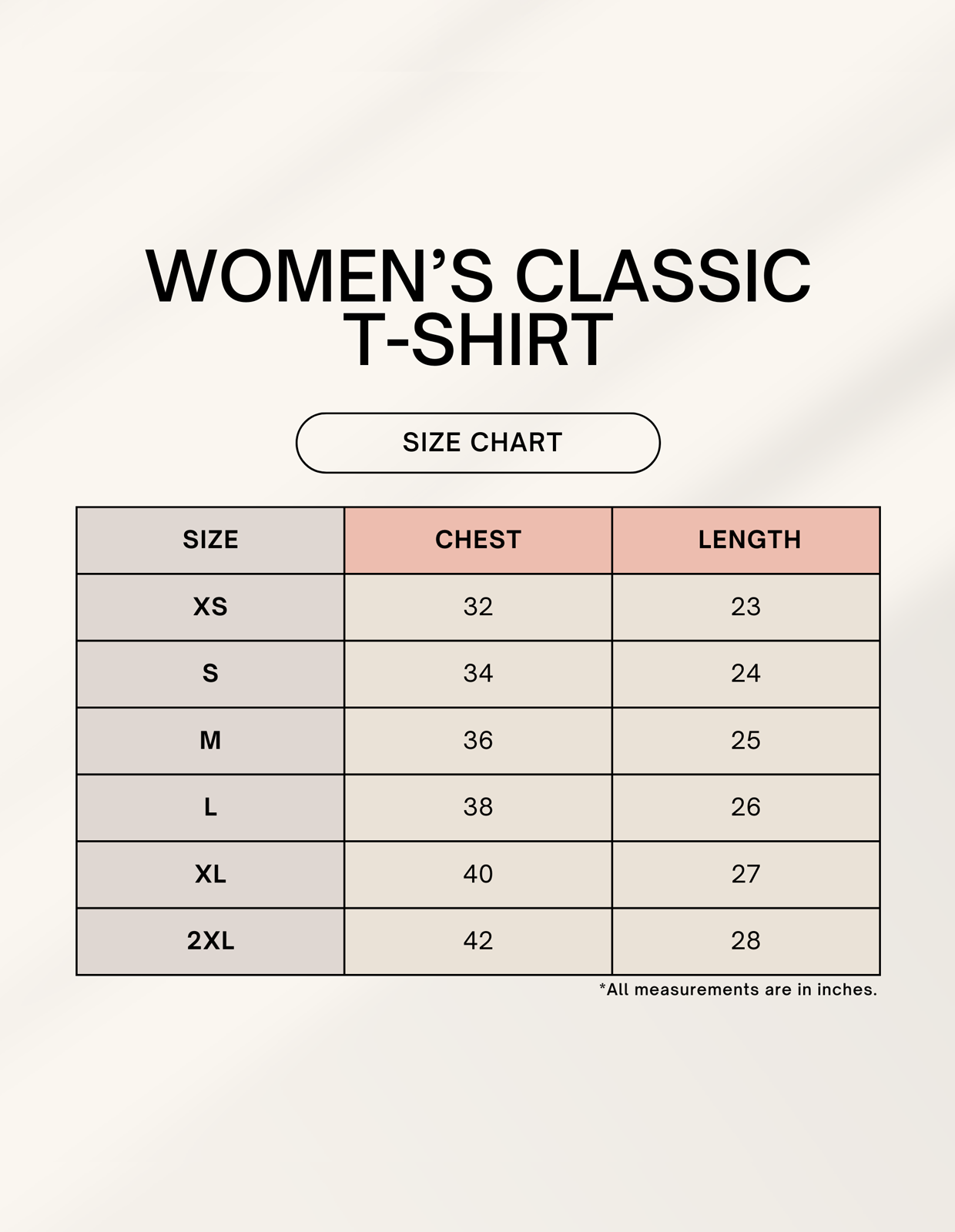 Color_Size Chart