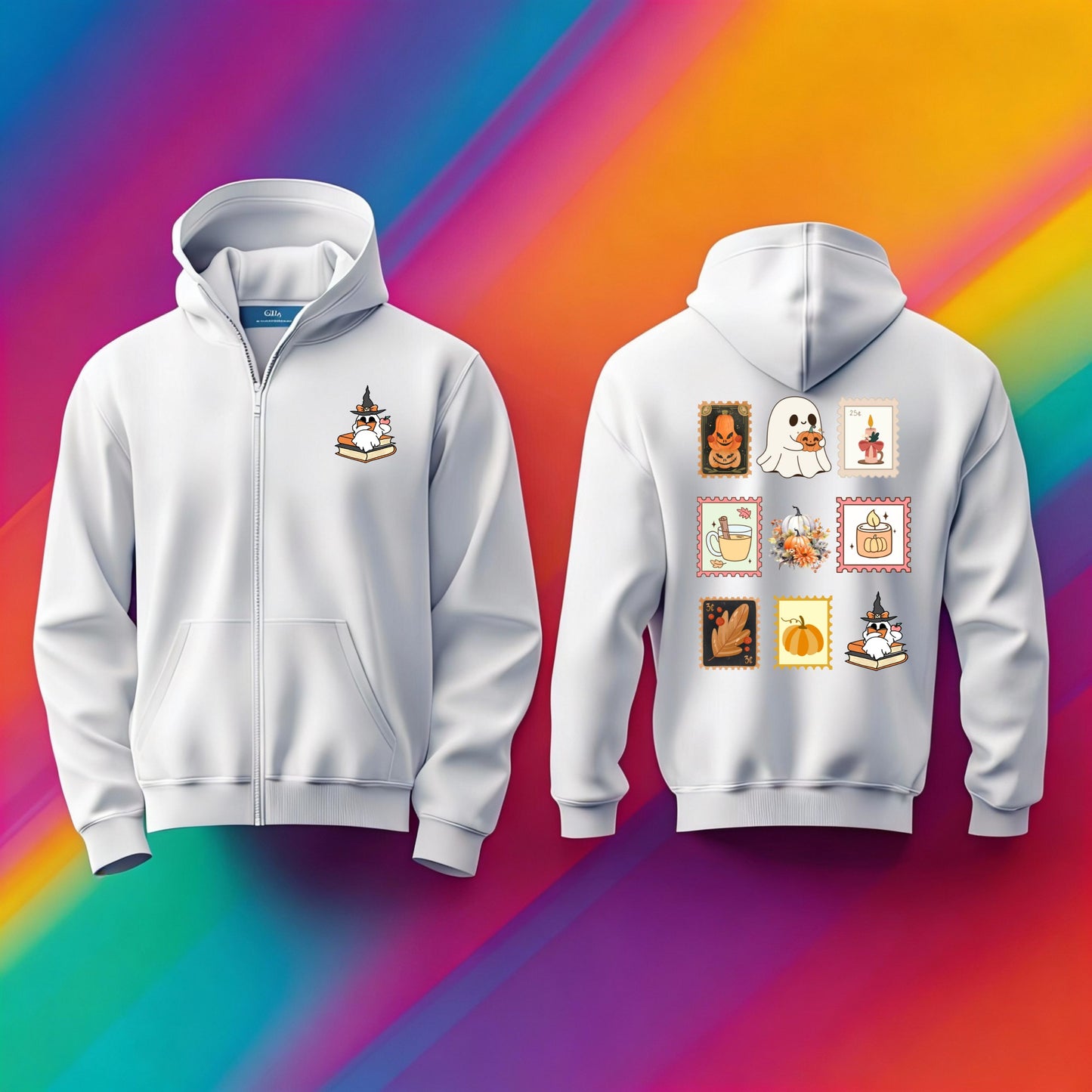 Cute Ghost | Heavy Zipper Hoodie