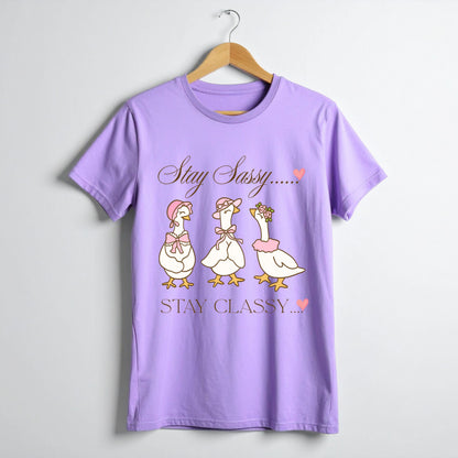 Stay Sassy Vintage Goose | Unisex Soft Tee