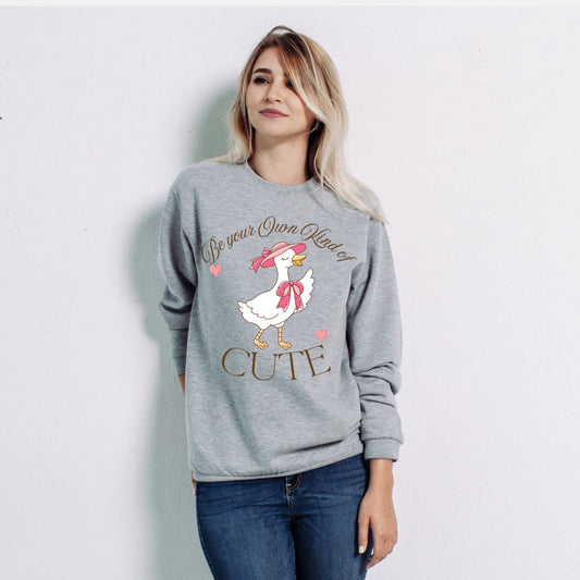 Cute Goose | CozyBlend 100% Cotton Sweatshirt
