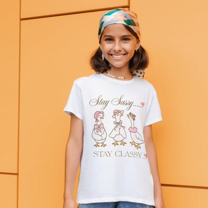 Stay Sassy Vintage Goose | Unisex Soft Tee
