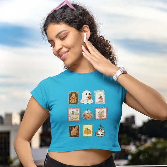 Cute Ghost Fall | Cotton Crop Top
