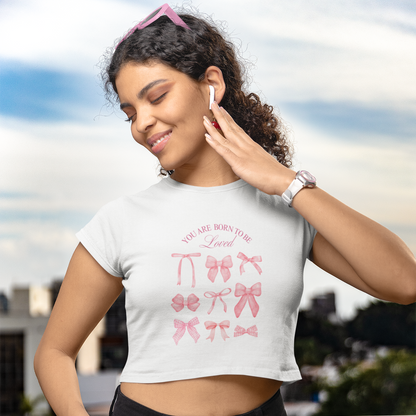 Pretty Bows | Cotton Crop Top