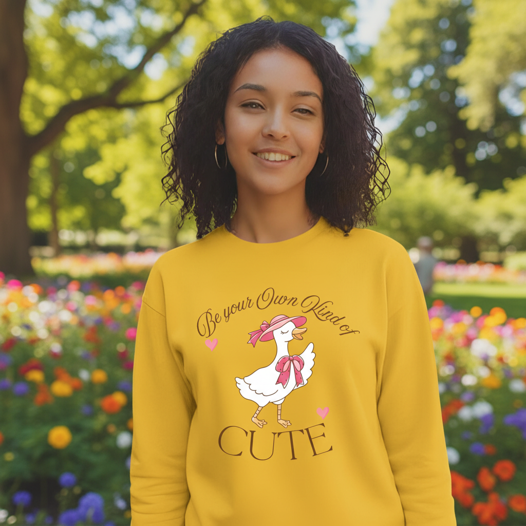 Cute Goose sweatshirt lifestyle