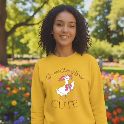 Cute Goose sweatshirt lifestyle