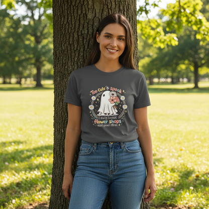 Female model wearing steel grey Best Furry Friend t-shirt - summer lifestyle