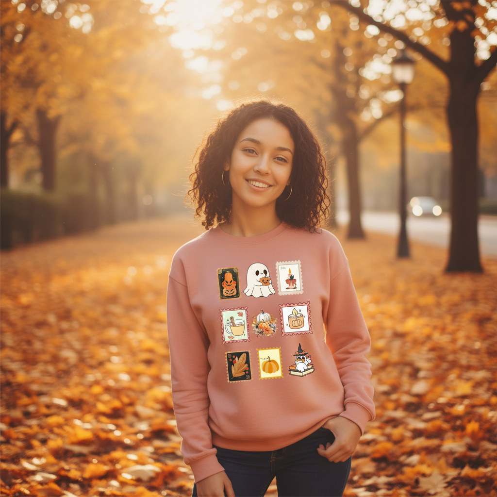 Spooky Fall sweatshirt lifestyle