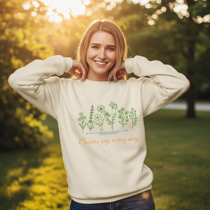 Choose Joy sweatshirt lifestyle