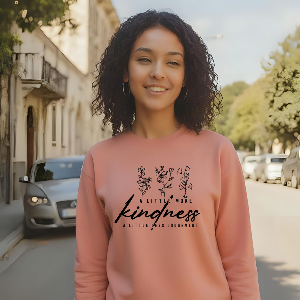 Kindness sweatshirt lifestyle