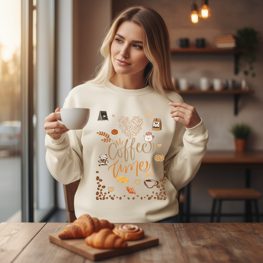Coffee Time sweatshirt lifestyle